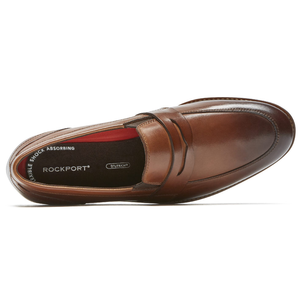 Mocassins Rockport Homem Marrom - Style Purpose 3 Double Gore Penny - 48029IEHU